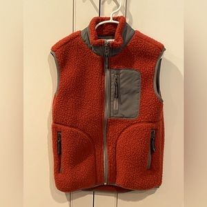 EUC Kids Hanna Andersson Headed Out Sherpa Fleece Vest Size 110 (5)